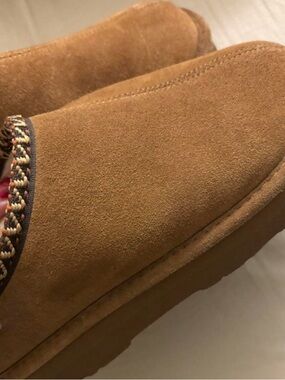 Bearpaw Suede Slip-On Casual Shoes - Tan